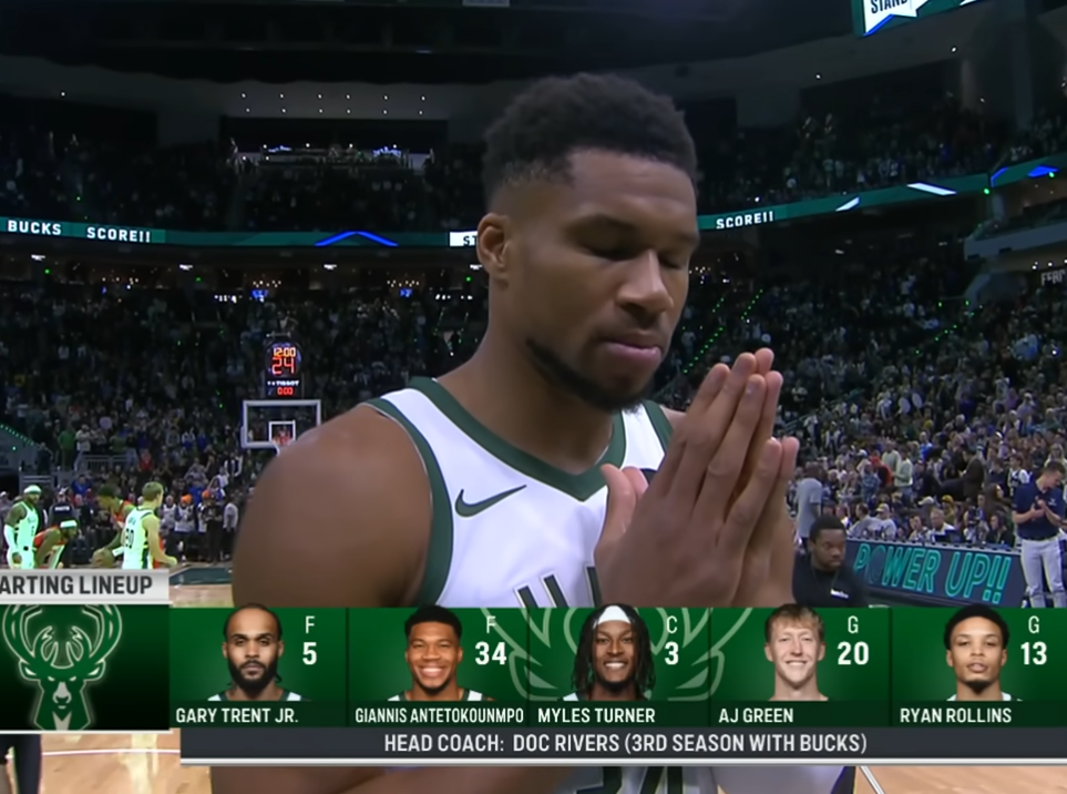 Giannis Praying Blank Meme Template