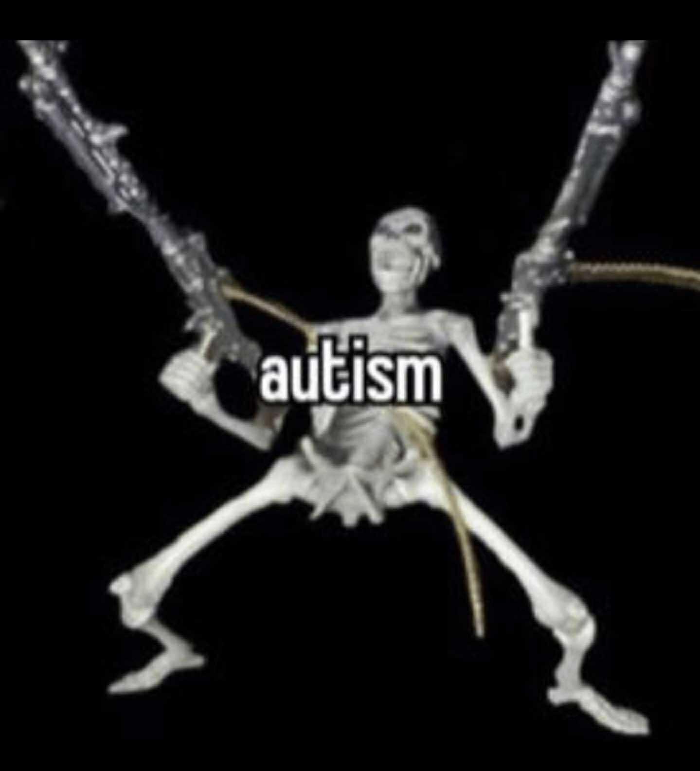 autism skeleton Blank Meme Template