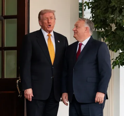 Orban loves Trump Blank Meme Template