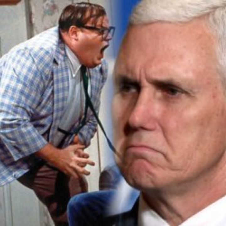 Chris Farley and Mike Pence Blank Meme Template