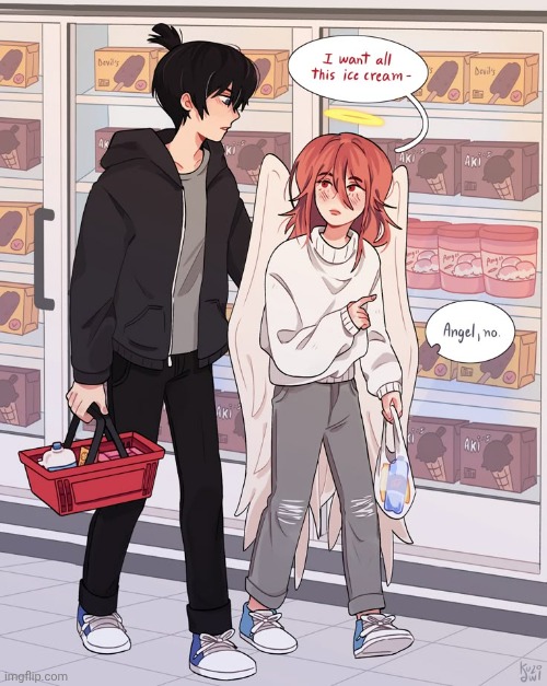 Angel x Ice-cream | made w/ Imgflip meme maker