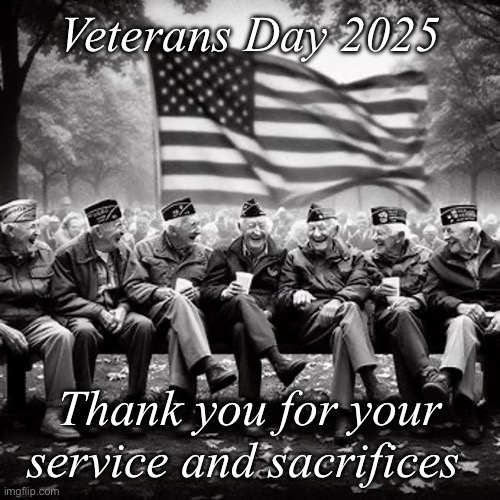 Veterans Day 2025 | Veterans Day 2025; Thank you for your service and sacrifices | image tagged in veterans day | made w/ Imgflip meme maker