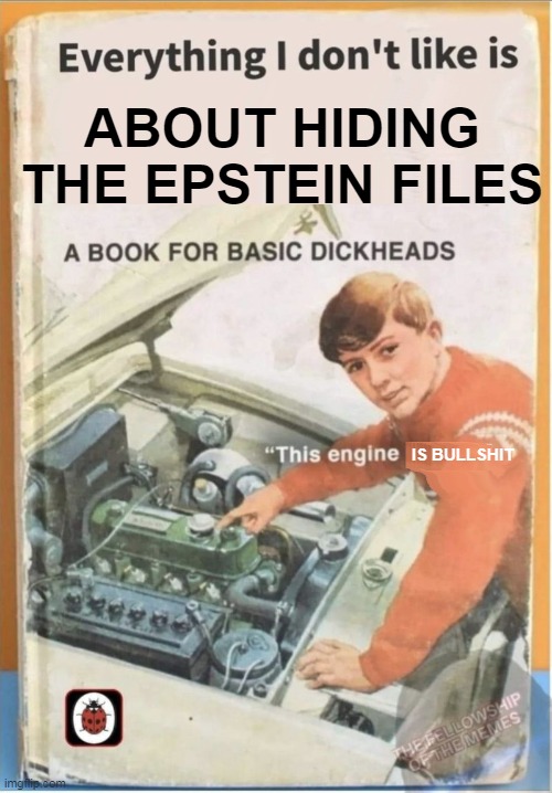 ABOUT HIDING THE EPSTEIN FILES; IS BULLSHIT | made w/ Imgflip meme maker