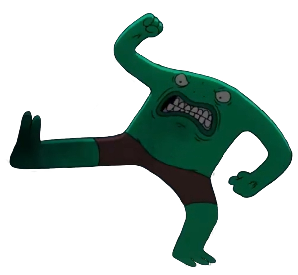 Mad Mr Frog Kick Blank Meme Template