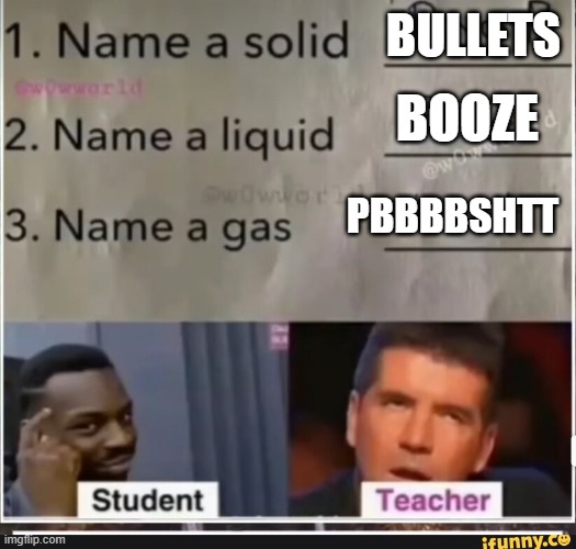 this kid is going places | BULLETS; BOOZE; PBBBBSHTT | image tagged in funny,kids,funny test answers,memes,lol | made w/ Imgflip meme maker