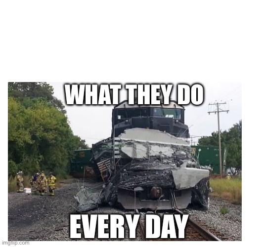?NS | WHAT THEY DO; EVERY DAY | image tagged in train wreck | made w/ Imgflip meme maker