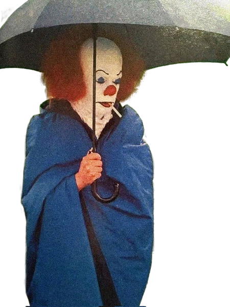 Pennywise with Umbrella Blank Meme Template
