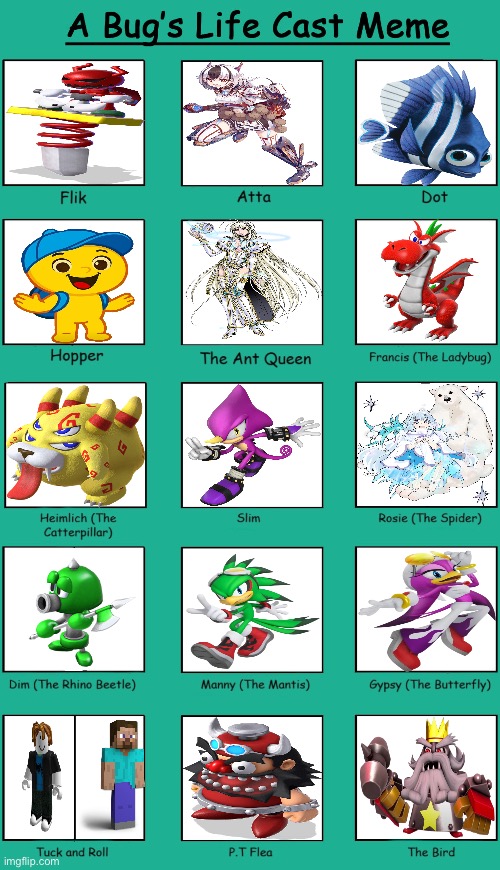 A Demon’s Life | image tagged in a bug s life cast meme | made w/ Imgflip meme maker