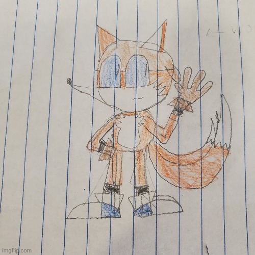 So I gave tails these black stripes because red foxes have them | made w/ Imgflip meme maker