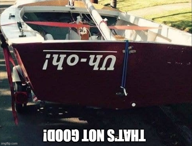 Uh oh | THAT'S NOT GOOD! | image tagged in boat,idk what to put here | made w/ Imgflip meme maker
