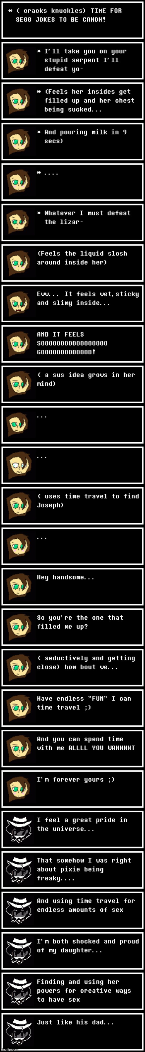 Pixie is that freaky to use endless time travel for sex | made w/ Imgflip meme maker