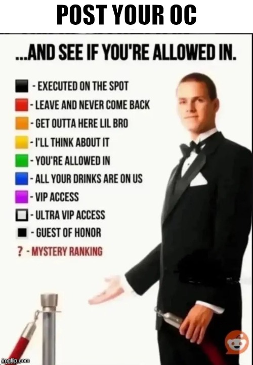 ElderGuardianFromMINECRAP post | POST YOUR OC | image tagged in repost this image and see if you re allowed in | made w/ Imgflip meme maker