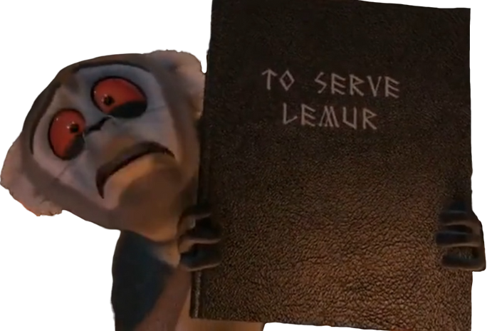 To serve lemur Blank Meme Template