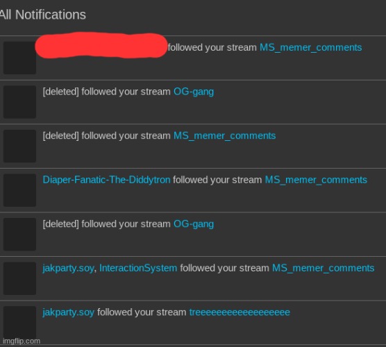 I find it interesting to read some of these usernames | made w/ Imgflip meme maker