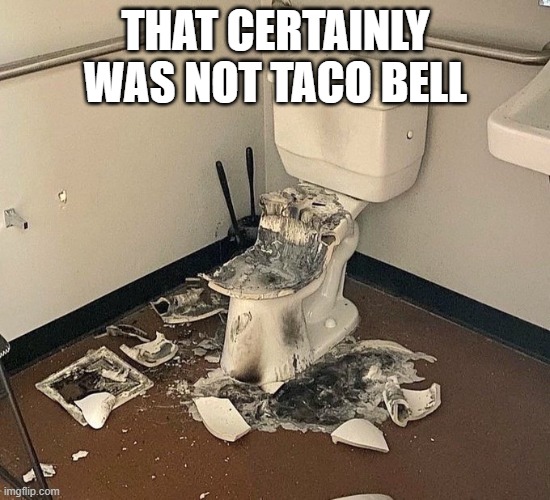 Blown Toity | THAT CERTAINLY WAS NOT TACO BELL | image tagged in funny,memes | made w/ Imgflip meme maker