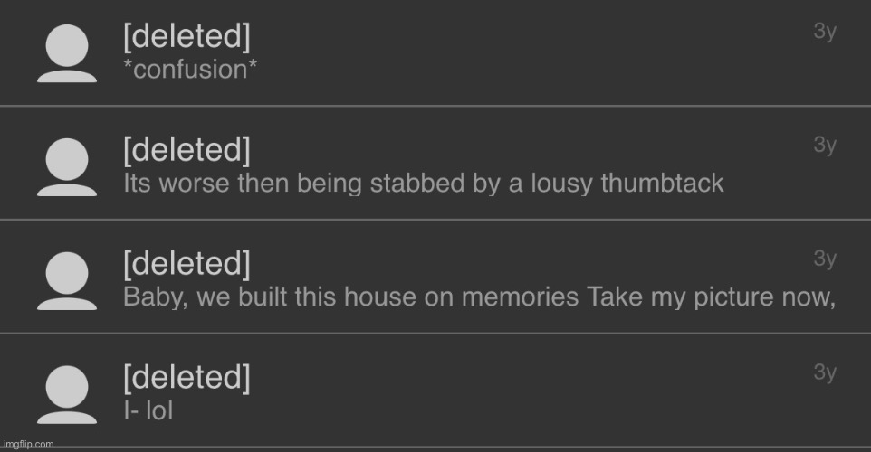 a few of my oldest memechats | made w/ Imgflip meme maker