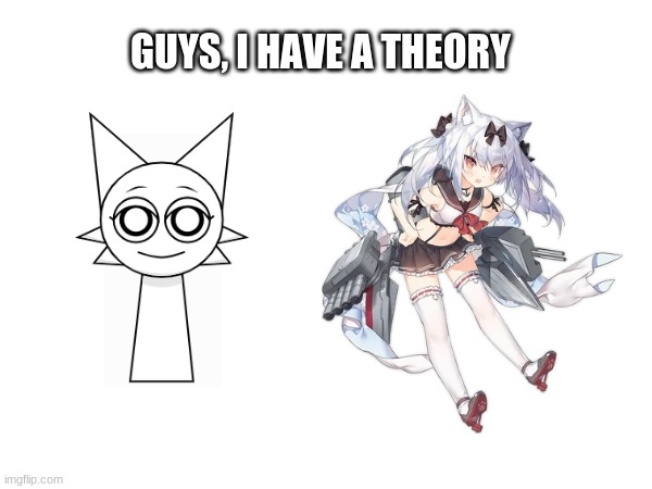 I found Wenda's anime doppelganger! (Sorry its a repost, I didn't have any ideas) | GUYS, I HAVE A THEORY | image tagged in anime meme,sprunki,crossover | made w/ Imgflip meme maker