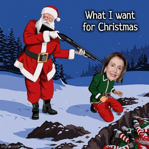 Santa Shooting Elf | What I want for Christmas | image tagged in santa shooting elf | made w/ Imgflip meme maker