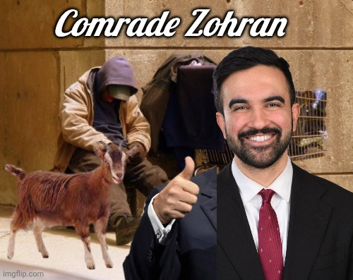 Comrade Zohran Blank Meme Template