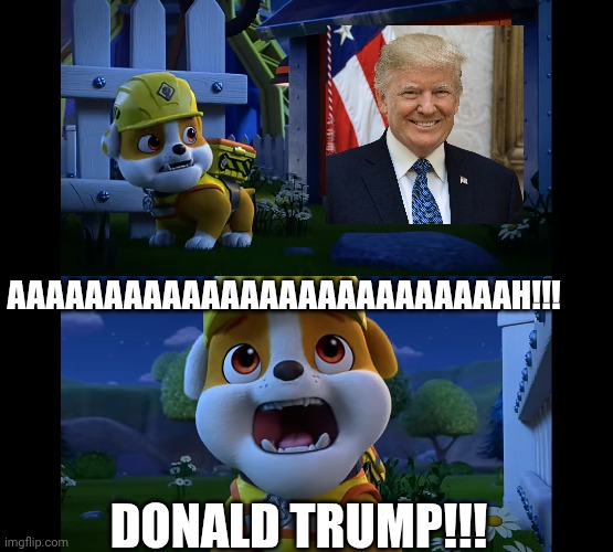 Everyone's greatest fear | AAAAAAAAAAAAAAAAAAAAAAAAAAH!!! DONALD TRUMP!!! | image tagged in funny memes | made w/ Imgflip meme maker