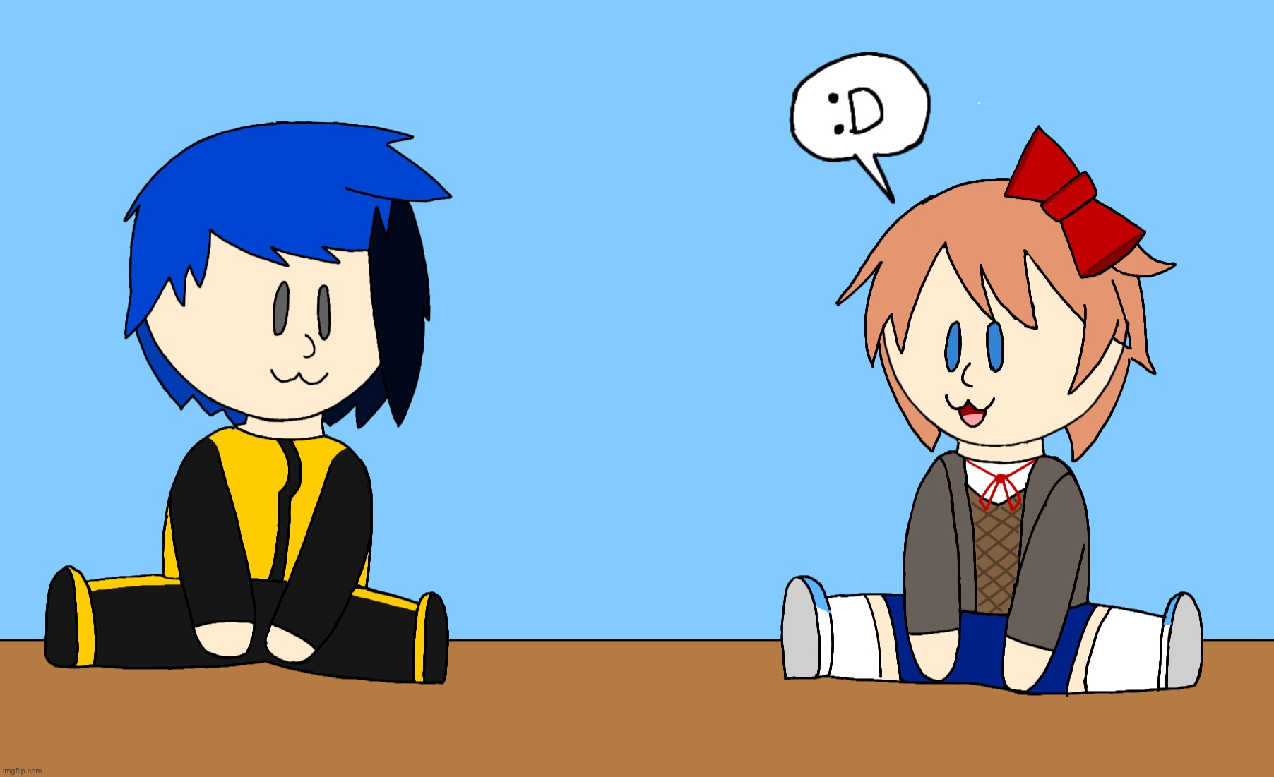 Kit meets Sayori | made w/ Imgflip meme maker