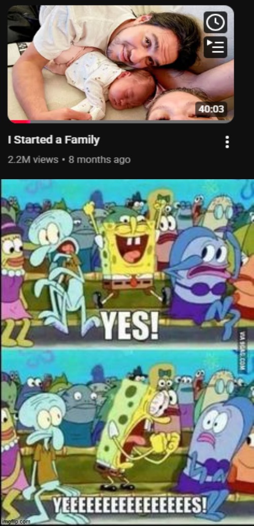 IM SO HAPPY FOR EDDIE!!! | image tagged in spongebob yess,me and the boys,the boys,eddie,baby | made w/ Imgflip meme maker