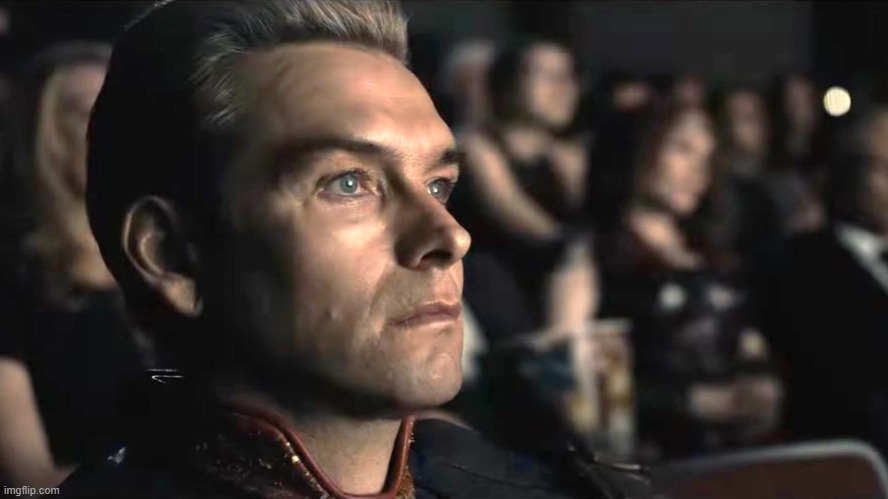 Homelander recital bright watching audience | image tagged in homelander recital bright watching audience | made w/ Imgflip meme maker