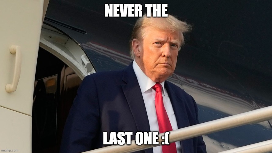 So Sad | NEVER THE; LAST ONE :( | image tagged in donald trump | made w/ Imgflip meme maker
