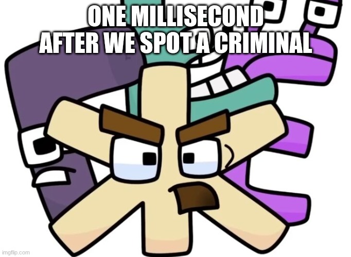 Reporting to 911 | ONE MILLISECOND AFTER WE SPOT A CRIMINAL | image tagged in zhe and the gang | made w/ Imgflip meme maker