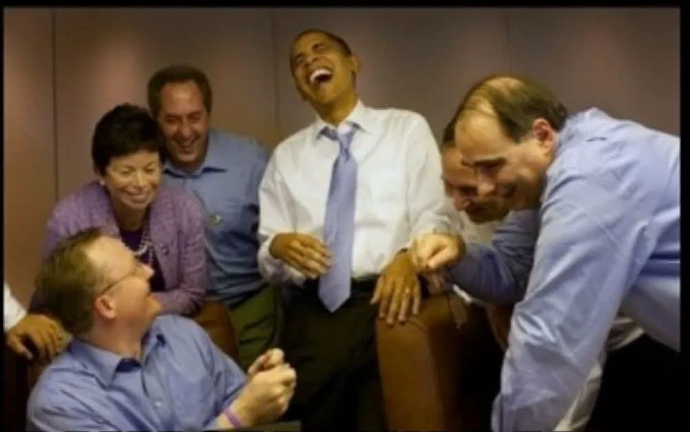 Obama Team Laughing Blank Meme Template