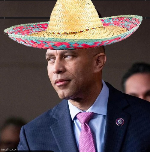 High Quality Hakeem Jeffries Sombrero man Blank Meme Template