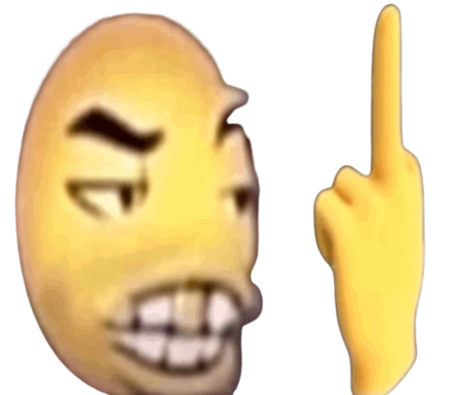Middle finger emoji Blank Meme Template