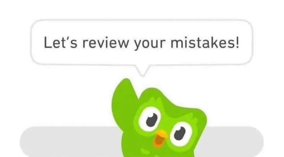 Let's review your mistakes Blank Meme Template