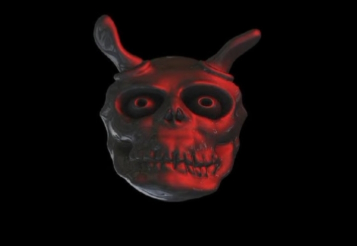 Devil staring Blank Meme Template