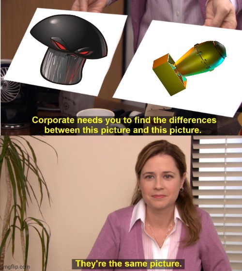 Whats the difference? They're both nukes | image tagged in memes,they're the same picture | made w/ Imgflip meme maker