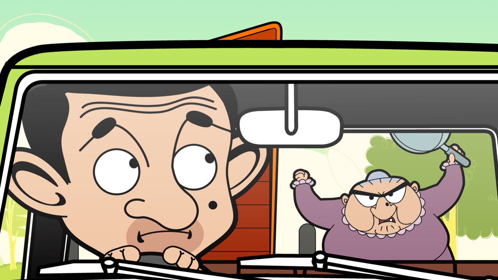 Bean running Blank Meme Template