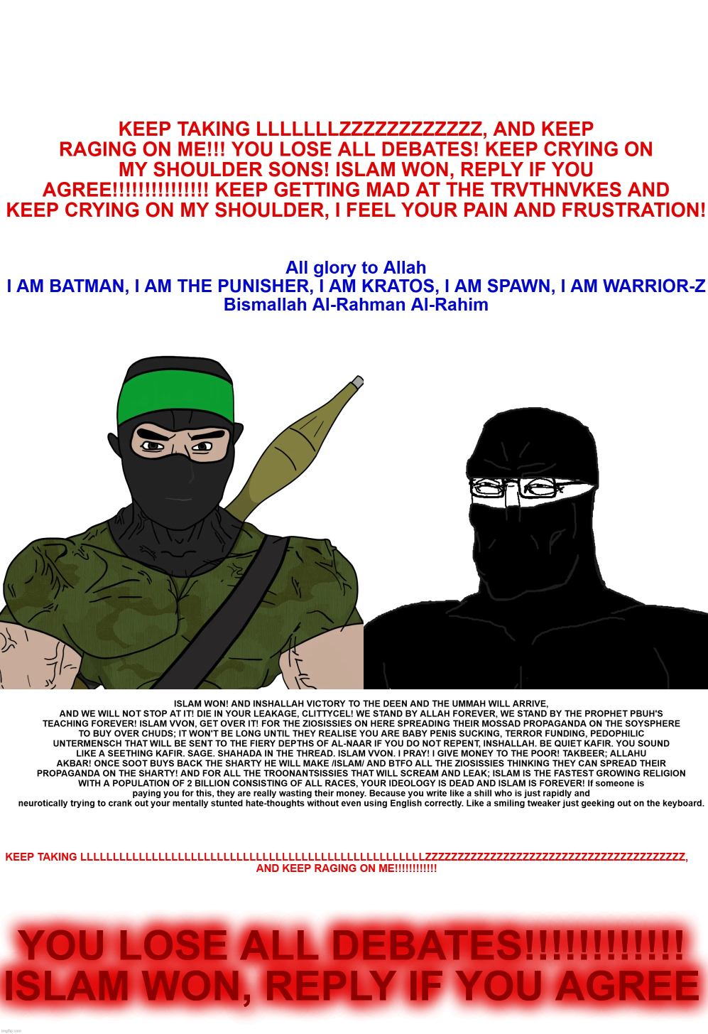 Warrior-Z Blank Meme Template