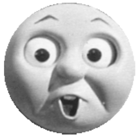Thomas surprised face Blank Meme Template