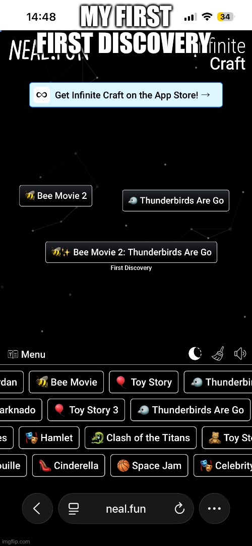 MY FIRST FIRST DISCOVERY | image tagged in bee movie | made w/ Imgflip meme maker