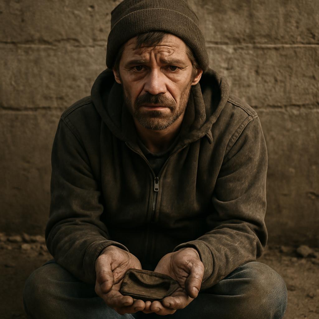 a men with no money and poor Blank Meme Template