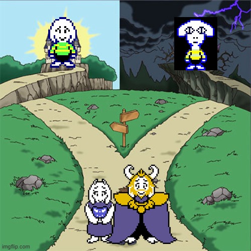 Ass real and Togoreh | image tagged in two paths | made w/ Imgflip meme maker
