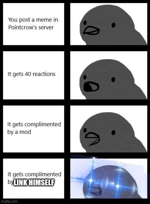 daily doodle meme 2 | LINK HIMSELF | image tagged in pointcrow,zelda,tears of the kingdom | made w/ Imgflip meme maker