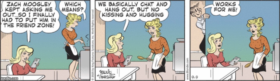 Blondie | image tagged in comics | made w/ Imgflip meme maker