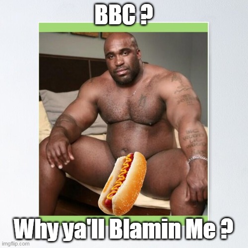 BBC ? Why ya'll Blamin Me ? | made w/ Imgflip meme maker