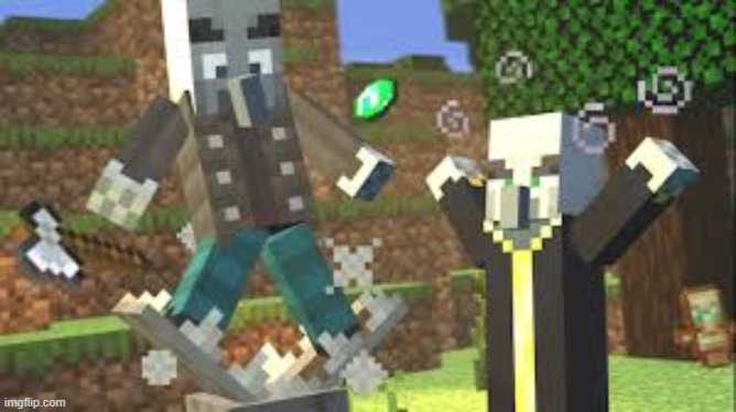 Evoker Attacking Vindicator With His Fangs | image tagged in evoker attacking vindicator with his fangs | made w/ Imgflip meme maker