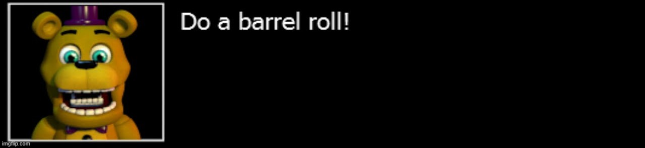 its actually fredbear REFERENCING star fox in the fnaf world foxy fighters minigame | made w/ Imgflip meme maker