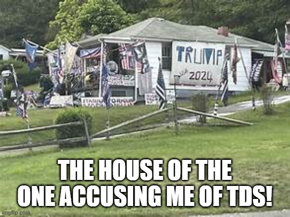 THE HOUSE OF THE ONE ACCUSING ME OF TDS! | made w/ Imgflip meme maker