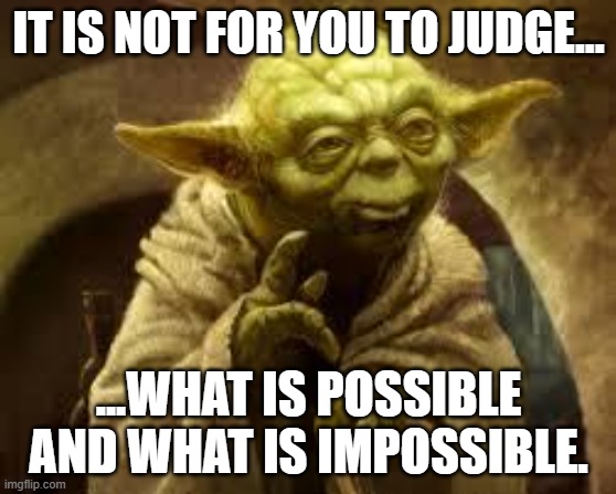 How a Polish cat does not approve the "Live your truth!" philosophy: | IT IS NOT FOR YOU TO JUDGE... ...WHAT IS POSSIBLE AND WHAT IS IMPOSSIBLE. | image tagged in memes,possibility,reality,the truth,yoda,wisdom | made w/ Imgflip meme maker