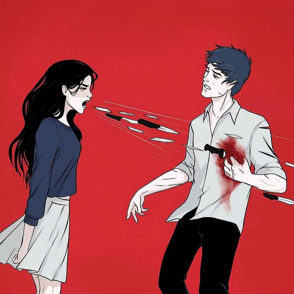 knife to heart Blank Meme Template