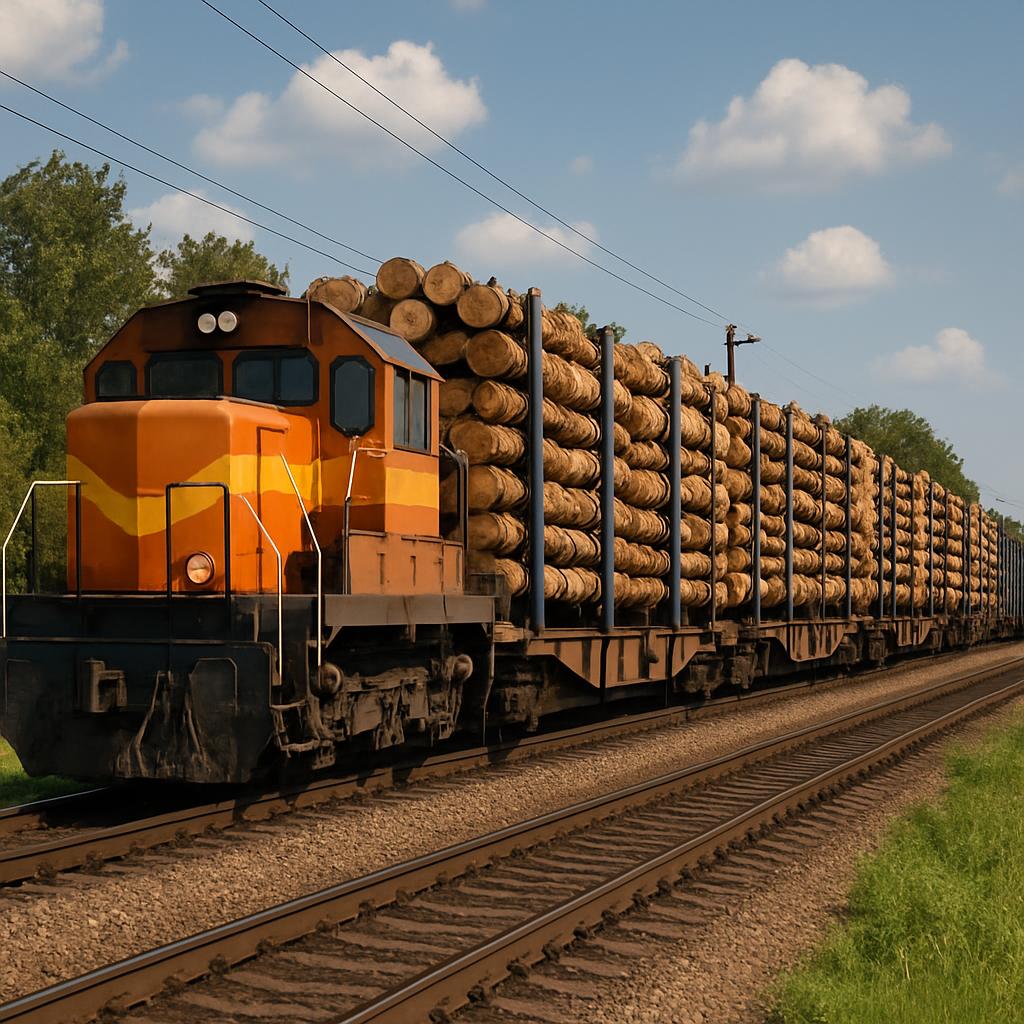 Lumber train Blank Meme Template
